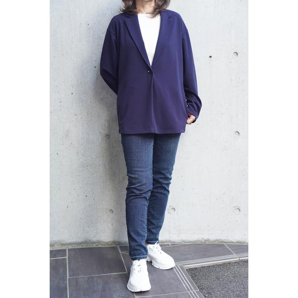 【50％OFF】Cafune カフネ レディース ストレッチ素材 ニットジャケット きれいめ オケー...