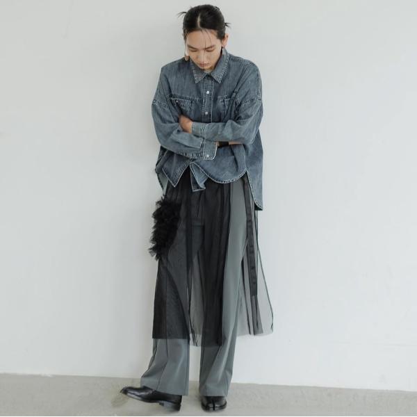 【50％OFF】CHIGNON　シニヨン　チュールフリルエプロンスカート　2544-062