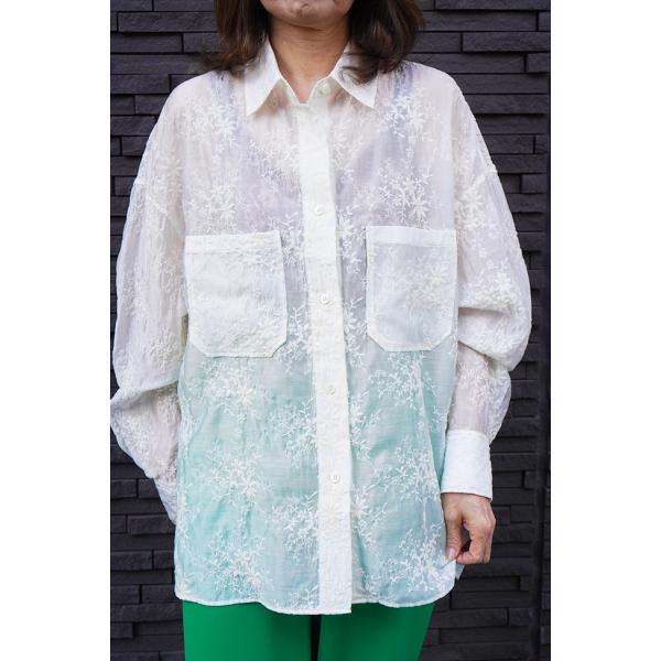 【30％OFF】Cafune カフネ 花柄レース シャツブラウス 春夏シーズン 515905