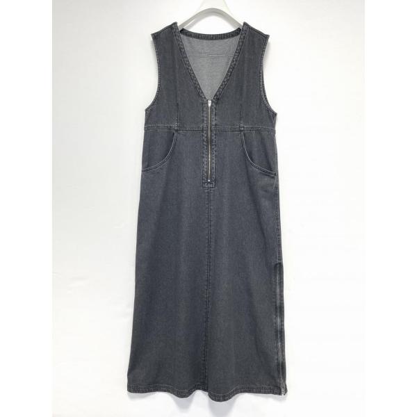 30％OFF　CHIGNON　シニヨン　デニムZIP　ジャンパースカート　グレー　5743-569