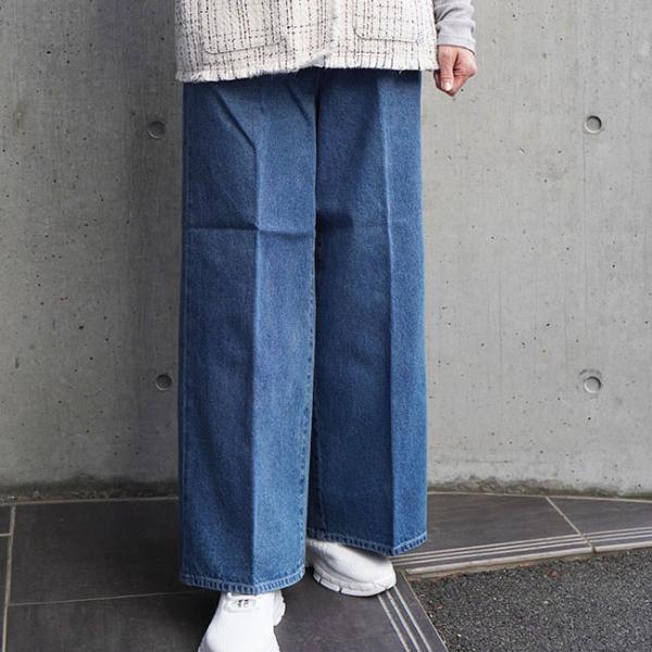 dignite collier ディニテコリエ  ワイド デニムパンツ オールシーズン 802670...