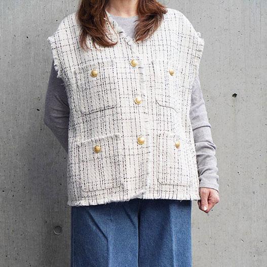 dignite collier ディニテコリエ レディース ツイードジレ カジュアル オケージョン ...