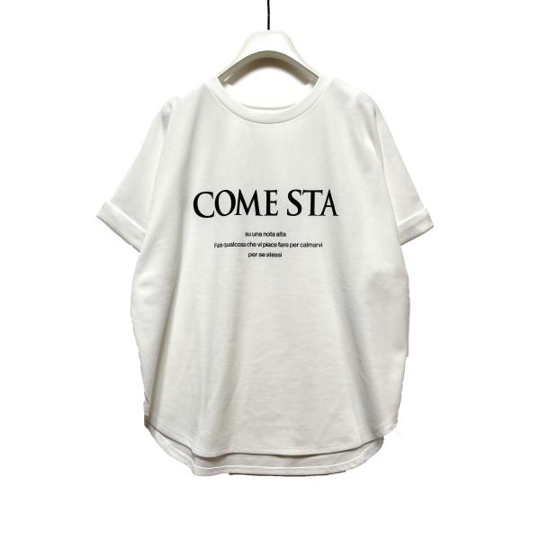 CHIGNON　シニヨン　ジョーゼットロゴTシャツ　8454-105KK
