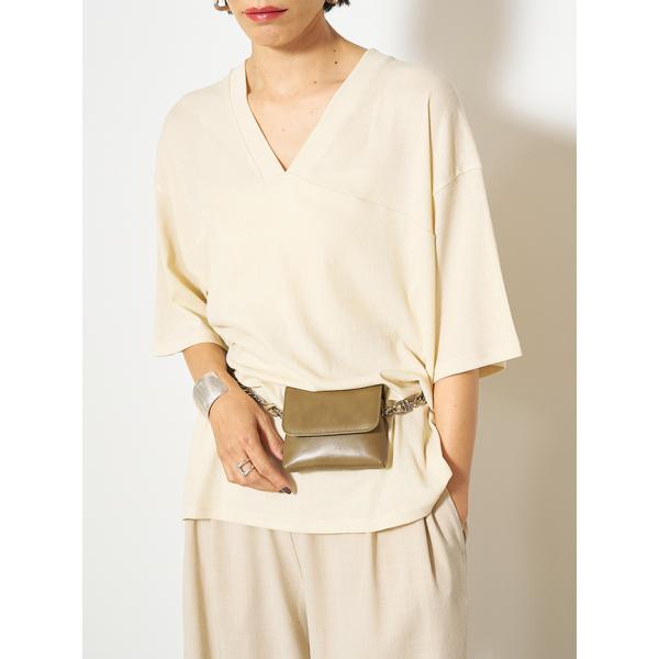 【30％OFF】YENN　イェン　2WAY V-NECK TOPS Y252-82034