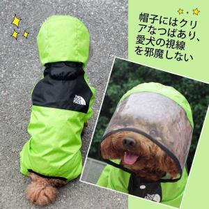犬 レインコート ストア限定5%OFF  帽子付 犬服 ペット