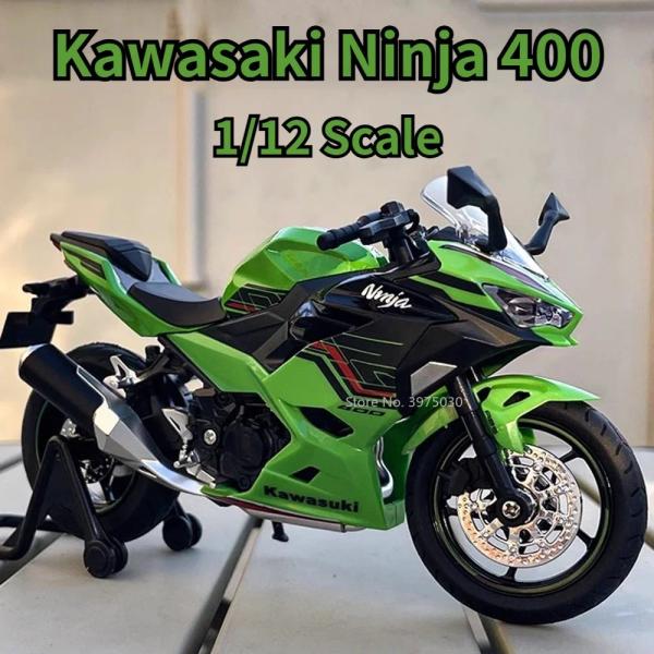 カワサキ NINJA400 1/12 ミニカー ライト点滅 エンジンサウンド 合金モデル 模型 ジオ...