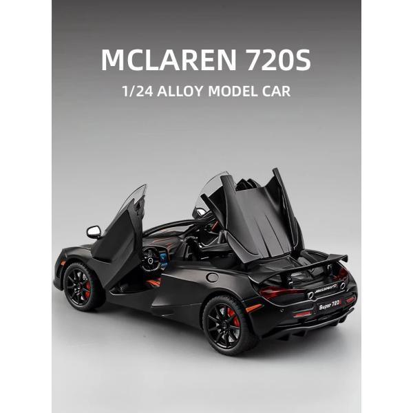 マクラーレン 720S Spider 1/24 ミニカー 全4色 ライト点灯 エンジンサウンド 合金...