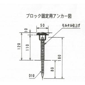 コンクリート製車止めブロック(反射板付) パー...の詳細画像5
