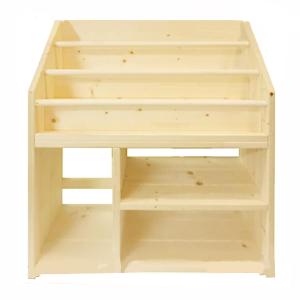 絵本棚 W64F2 完成品 木製 ハンドメイド 無垢材 絵本棚