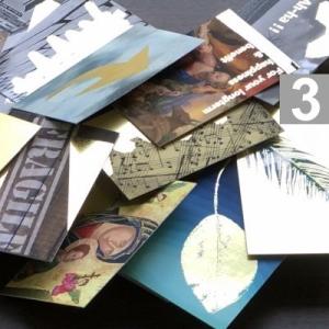 アートラヴァー 金箔厚盛両面メッセージカード クラフトシール付き 3枚セット GLICA