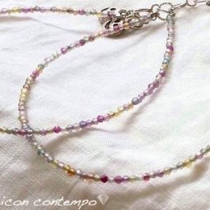 SV950,925 非加熱マルチカラーサファイア スマイルコイン ブレスレット