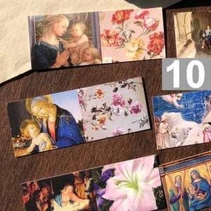 聖母マリアは讃える メッセージカード 10枚セット イギリス製 古典 キリスト教宗教画