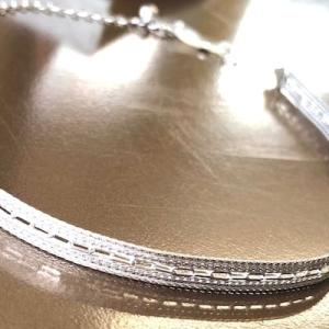 PT850 エンブロイダリー タトゥーレース 幅広 ネックレス ダブルブレスレット ソフトフレックス...