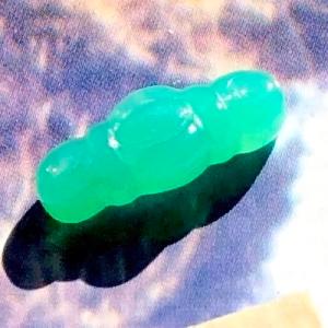 クリソプレーズ 結び目紋章彫刻 17.5mm ルース アップルグリーン ノットクレスト