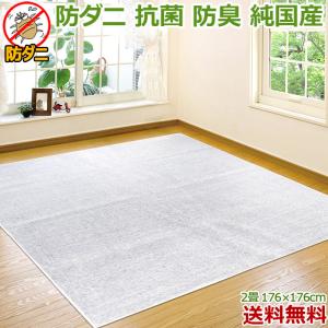 カーペット 絨毯 2畳 176×176cm おしゃれ ラグマット ホットカーペット