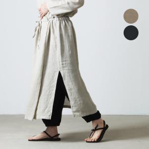 evameva (エヴァムエヴァ) linen skirt / リネンスカート｜icora