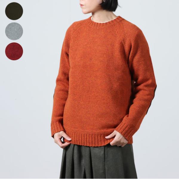 【30% OFF】Soglia (ソリア) LANDNOAH Sweater / エルボーパッチ ク...