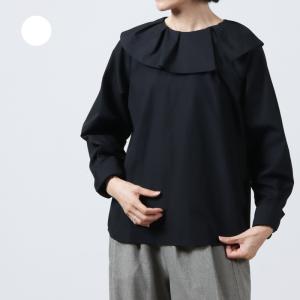 whyto (ホワイト) Asymmetry Collar Blouse / アシンメトリーカラーブラウス｜icora