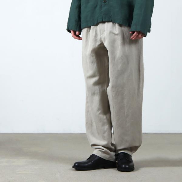 WOOLRICH (ウールリッチ) WOOL LINEN WIDE TAPERED PANTS / ...
