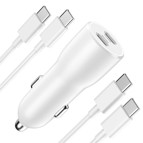 Apple MFi認証 40W USB Cカーチャージャー デュアルUSB Cポート iPhone ...