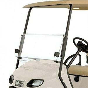 EZGO TXT 折りたたみ式フロントガラス クリア 2014年以降のボディスタイル｜icoro