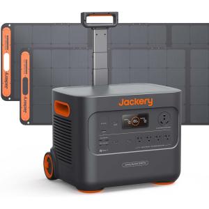 Jackery ソーラー発電機 3000 PRO 400W 3024Wh 電源ステーション 2 x 200W ソーラーパネル付き 2.4時間で高