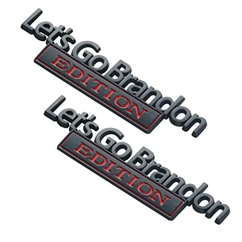 Embroom 2PCS Let&apos;s Go Go Brandon Edition Emblem 3D...