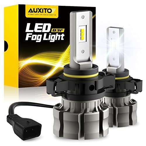 AUXITO 5202 LEDフォグライト電球 6500K クールホワイト 6000ルーメン プラグ...