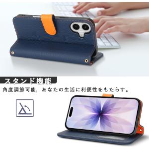 本革 iphone17 ケース 手帳型 iph...の詳細画像3