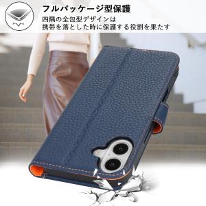 本革 iphone17 ケース 手帳型 iph...の詳細画像4