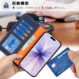 本革 iphone17 ケース 手帳型 iph...の詳細画像1