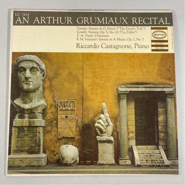 米EPIC LC3414 グリュミオー カスタニョーネ ヴァイオリン協奏曲・リサイタル タルティーニ...