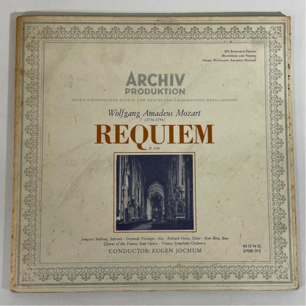 独ARCHIV 2708017 ヨッフム モーツァルト レクイエム 洗浄済 2LP