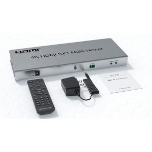 HDMI 9対1マルチビューワー　シームレススイッチ リモコン付 4K出力[beMView9]｜icsil