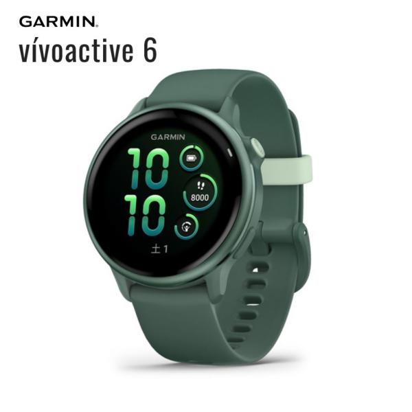 ガーミン vivoactive 6 Jasper Green/J.Green Metallic GP...