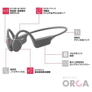 HACRAY Orca 可動式骨伝導イヤホン ...の詳細画像1
