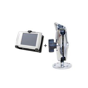 RAMマウント フロントベース（シルバー） 固定型 PDA用 横型