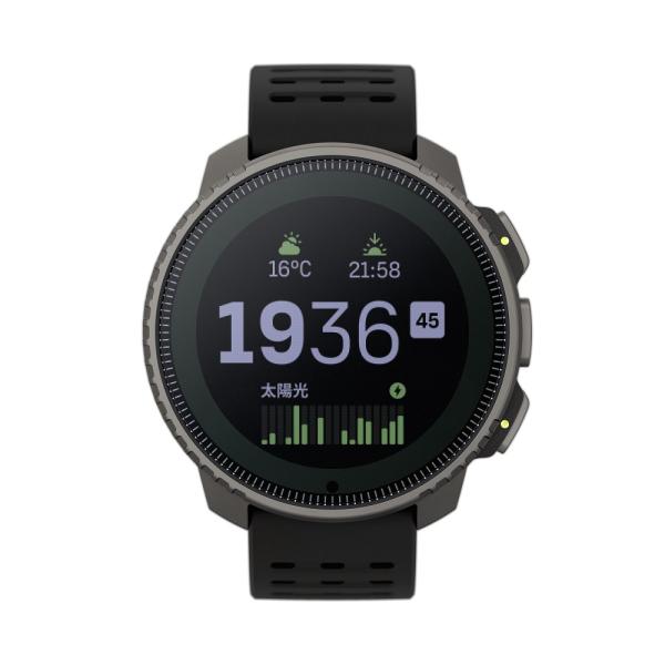 液晶保護フィルム付き SUUNTO スント VERTICAL TITANIUM SOLAR BLAC...