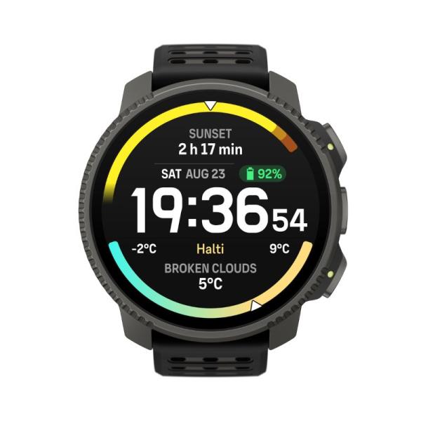 液晶保護フィルム付 SUUNTO スント VERTICAL 2 TITANIUM Black スント...