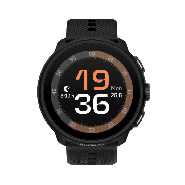 保護フィルム付き SUUNTO RUN All Black シリコンストラップ (スント ラン オー...
