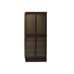 大塚家具 書棚 ガラス扉 SP−80L ロータイプ 全2色 高さ150cm 