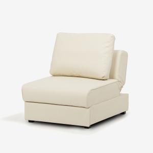 大塚家具 ソファベッド 「シェル」 布 ベージュ色 木脚【受注生産品