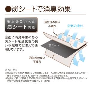 炭消臭 仕切り収納ボックス 6ポケット すき間...の詳細画像2