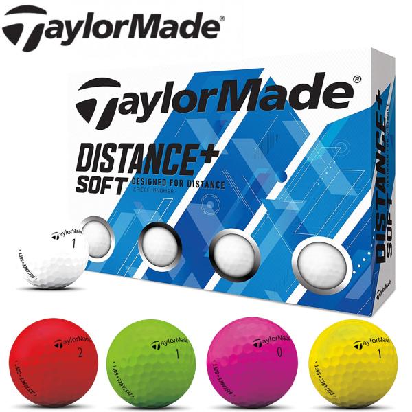 ゴルフボール 1ダース TaylorMade DISTANCE ゴルフ ボール Distance S...
