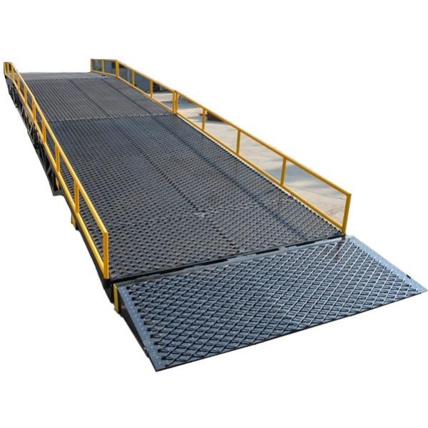 コンテナスロープ バンニングスロープ フォークリフト スロープ コンテナ スチール製 10t 幅21...