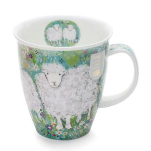 ダヌーン マグカップ NEVIS お花畑のヒツジ BAAABARA Dunoon Mug 正規販売代理店 マグ ギフト 結婚祝い プレゼント 贈り物 新生活応援｜ideale