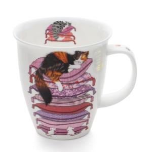 ダヌーン マグカップ NEVIS ピンクの布団でお昼寝 SLEEPY CATS PINK Dunoon Mug マグ 新生活応援の商品画像