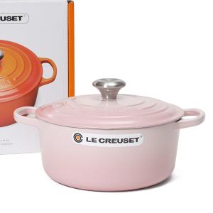 ルクルーゼ(ル・クルーゼ) 両手鍋 ココットロンド 21177 24cm シェルピンク 777 (つまみシルバー) Le Creuset 耐熱 ラウンド 鍋 お鍋 ギフト 結婚祝い｜ideale