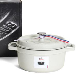 ストウブ ココット ラウンド 22cm カンパーニュ （ホワイトトリュフ） 両手鍋 耐熱 ストーブ 鍋 お鍋 ロンド staub ピコ ココット ギフト 結婚祝い 新生活応援