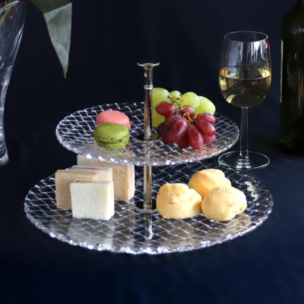 ナハトマン Nachtmann ボサノバ 78538 2段ケーキスタンド 23cm+32cm ギフト...